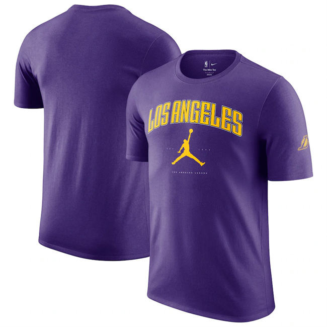 Men's Purple Los Angeles Lakers Essential Cities T-Shirt